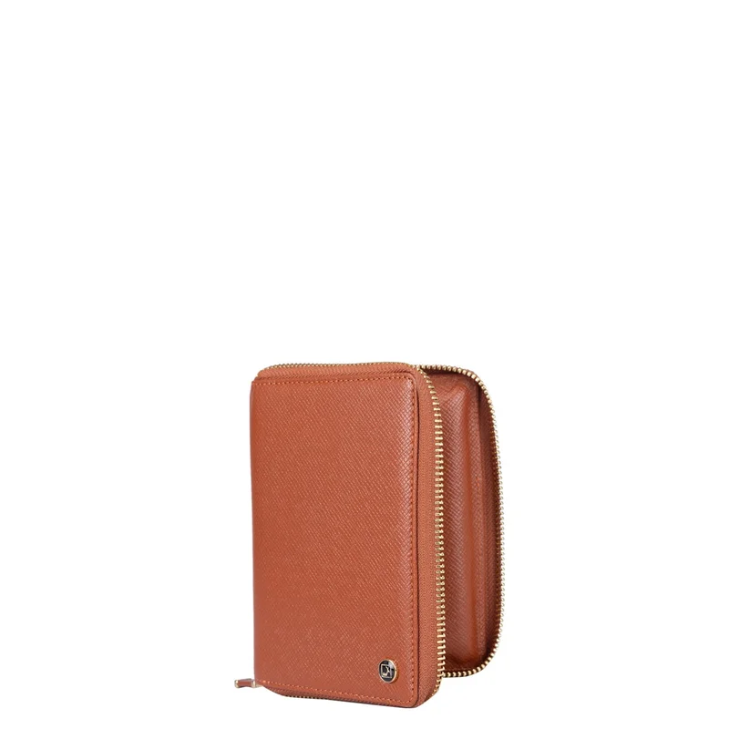 Da Milano  Franzy Leather Passport Case - Rust Orange  | Best Price UAE