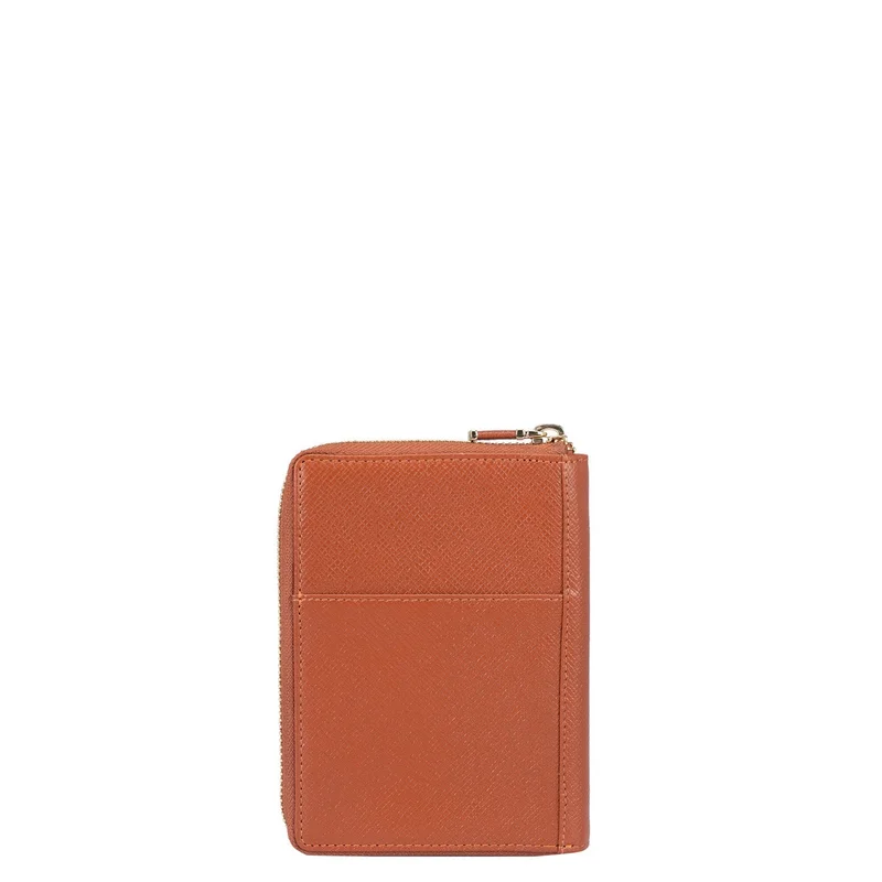 Da Milano  Franzy Leather Passport Case - Rust Orange  | Best Price UAE