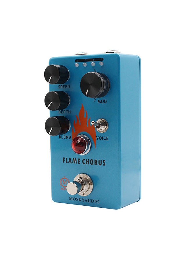 MOSKYAudio MOSKYAUDIO Guitar Chorus Pedal Electric Guitar Effects Pedal Speed/Depth/Blend Control True Bypass Metal Shell DC 9V 6.35mm Input/Output Interface Mini Guitar Chorus Effector  - Image 3