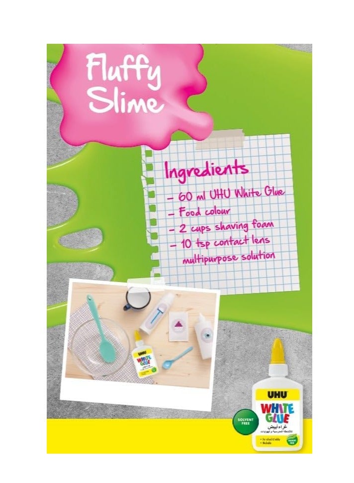 UHU White Glue 122 ml – Solvent-Free Craft Adhesive for Paper, Cardboard, Textiles, Wood & More - Image 3