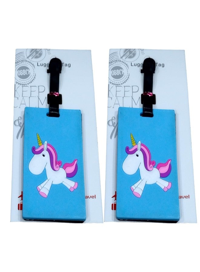 LIGHTER HOUSE Cutest Unicorn Print and Style Design. Bright Color, Easy to Identify Your Luggage - Set of 2 Pcs. - Image 1