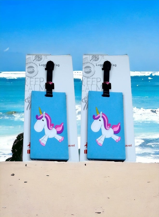 LIGHTER HOUSE Cutest Unicorn Print and Style Design. Bright Color, Easy to Identify Your Luggage - Set of 2 Pcs. - Image 3