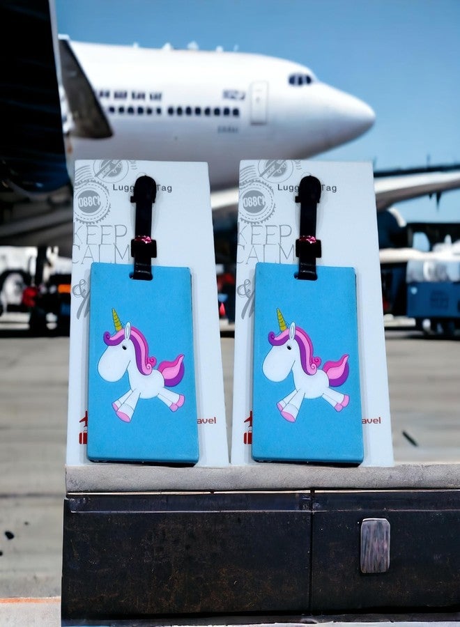LIGHTER HOUSE Cutest Unicorn Print and Style Design. Bright Color, Easy to Identify Your Luggage - Set of 2 Pcs. - Image 2