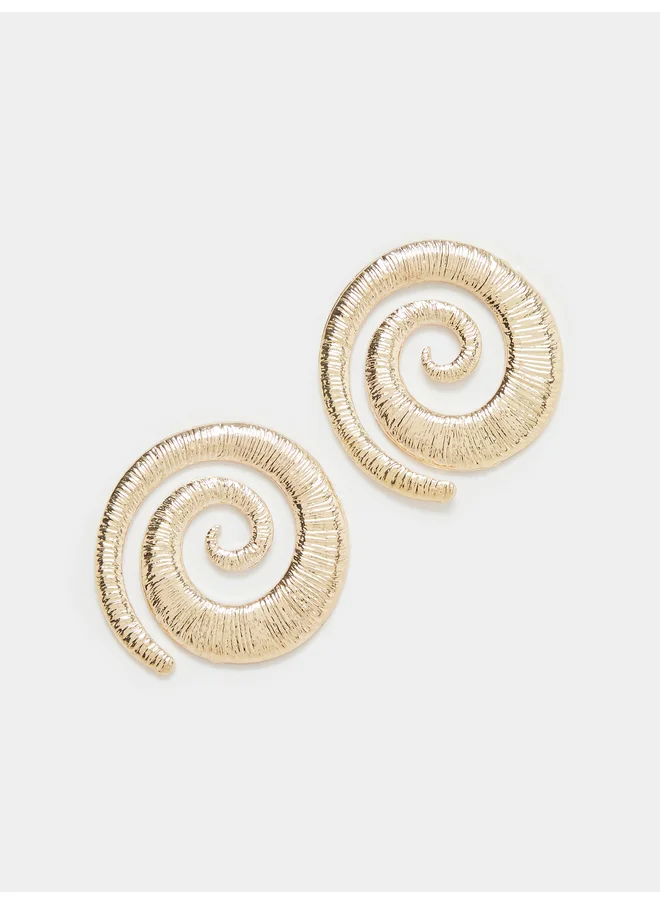 ستايلي Styli Oversized Shell Dangle Earrings