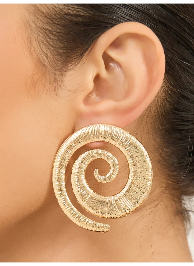 ستايلي Styli Oversized Shell Dangle Earrings