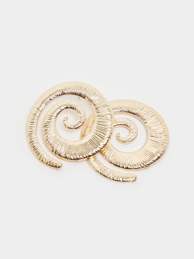 Styli Styli Oversized Shell Dangle Earrings  - Image 4