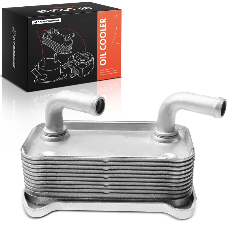 A-Premium APremium Engine Oil Cooler Compatible with Volvo S40 V40 20002004 19L 24L 25L with 10 Rows Count
