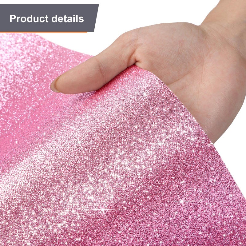 Tatuo Carpet Runner Runway Rug 55 GSM Thickness with Carpet Tape for Prom Wedding Christmas Party Outdoor Indoor Hallway Rug(Glitter Pink 2.46 x 16.4 Feet) - Image 2
