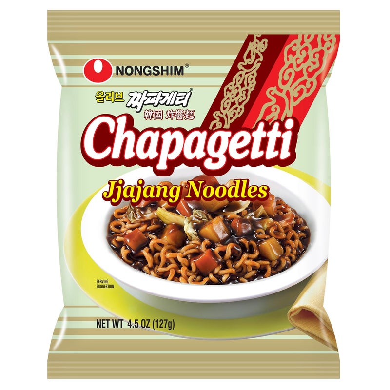 Nongshim Ramen Noodles, Gourmet Instant Ramen, Premium Microwavable Noodle, Chapagetti, 4.5 Ounce (Pack of 4) - Image 2