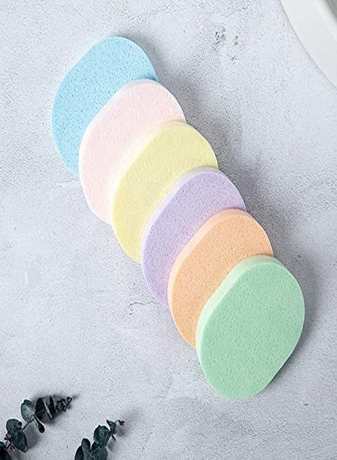 Sunaina Makeup Sponge face cleaning pad puff makeup remover sponge soft puff face washing sponge puff (Color may vary) (Pack of 2) - Image 1