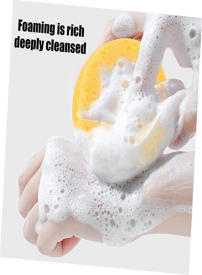 Sunaina Makeup Sponge face cleaning pad puff makeup remover sponge soft puff face washing sponge puff (Color may vary) (Pack of 2) - Image 5