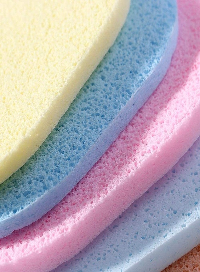 Sunaina Makeup Sponge face cleaning pad puff makeup remover sponge soft puff face washing sponge puff (Color may vary) (Pack of 2) - Image 3