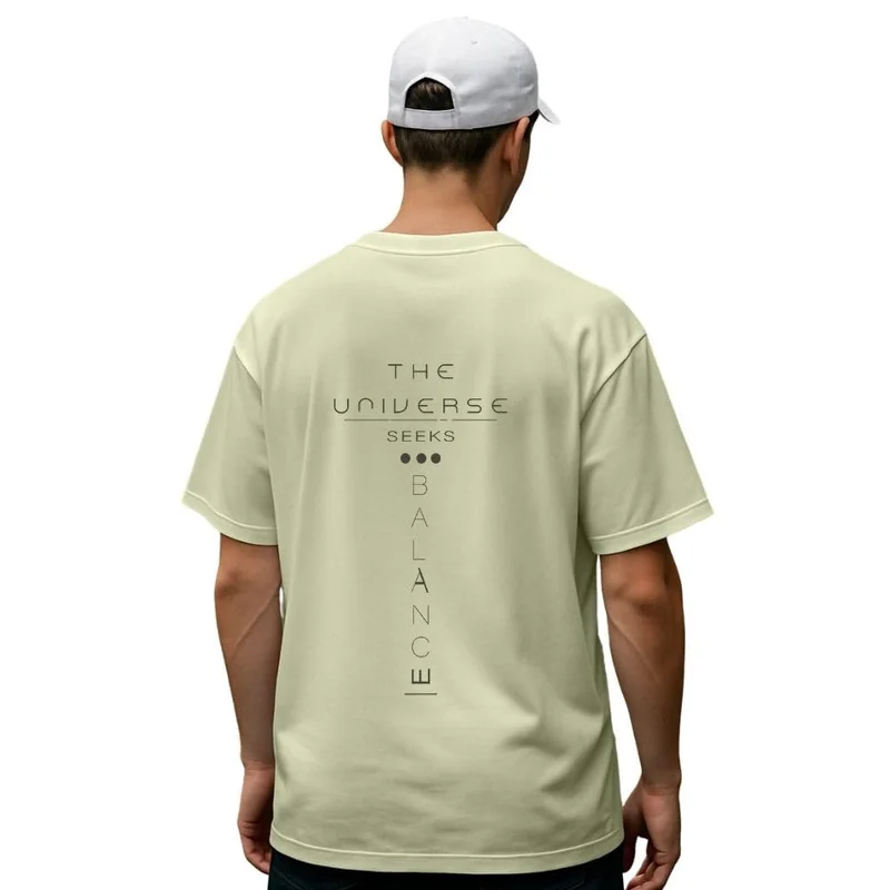 Men's Oversized Fit T-Shirt in Light Green