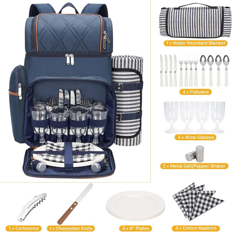 TwentyNext Insulated Picnic Backpack for 4 Persons - Image 4