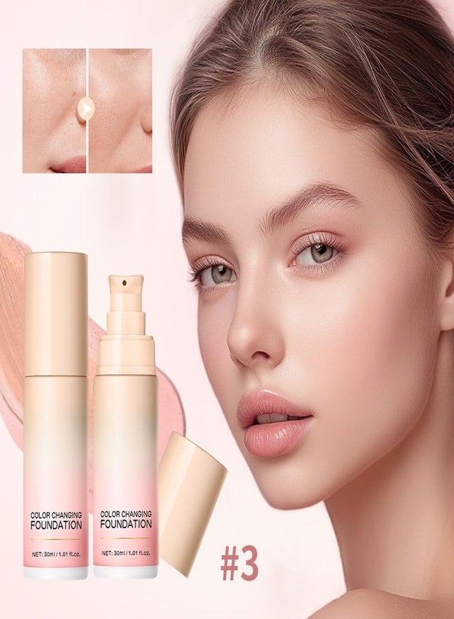 JEMPET Color Changing Foundation with Centella Asiatica - Weightless Hydrating Liquid Foundation (Pink-03) - Image 2