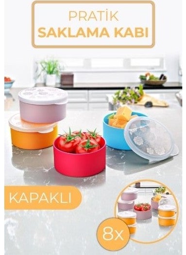 Nandy Home 8-Piece Plastic Mini Storage Container No Coller  - Image 1
