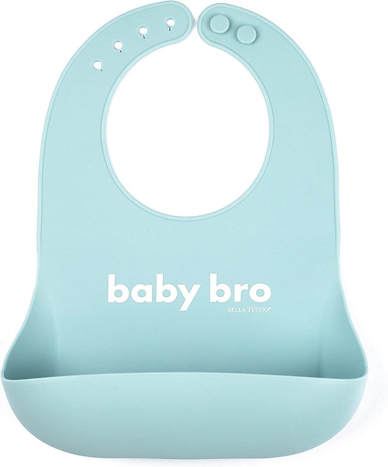 Baby Bib for Eating by Bella Tunno Waterproof Silicone Bib with Large Food Catcher Adjustable Fit for Babies 412 months Toddlers 13 Years Boys Girls Baby Bro