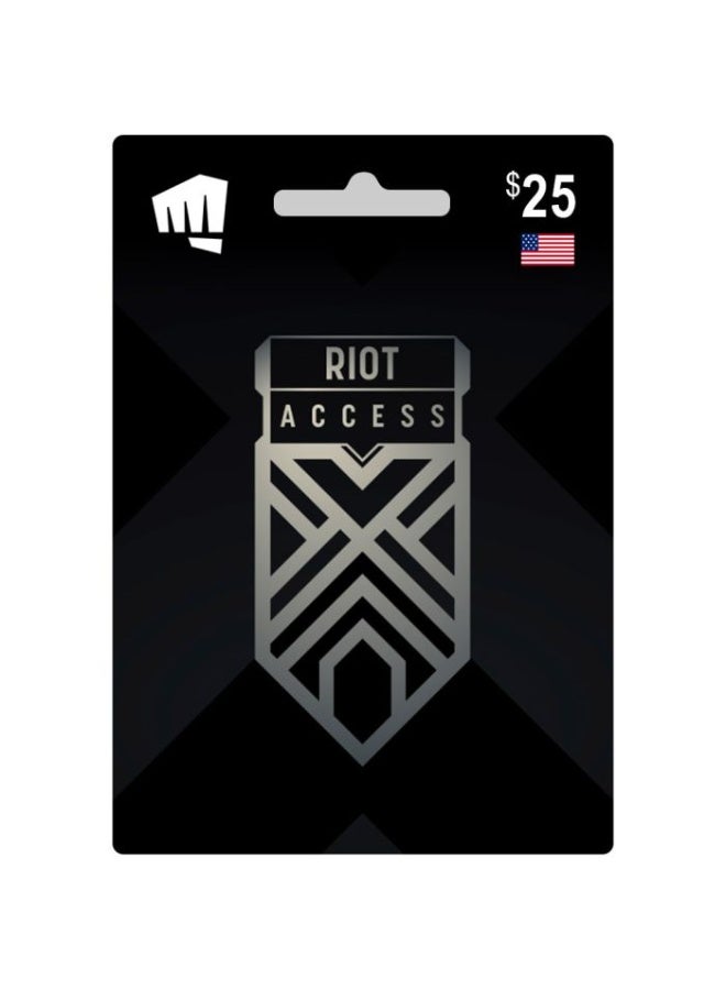 Riot Access Code $25 - Digital Gift Card for USA Region