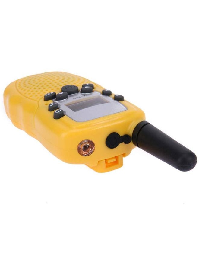 null - 2-Piece Adjustable Volume Two Way Radio Walkie Talkie With Flashlight 14x3x7cm - Image 1