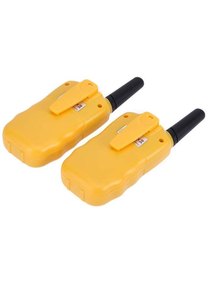 null - 2-Piece Adjustable Volume Two Way Radio Walkie Talkie With Flashlight 14x3x7cm - Image 1