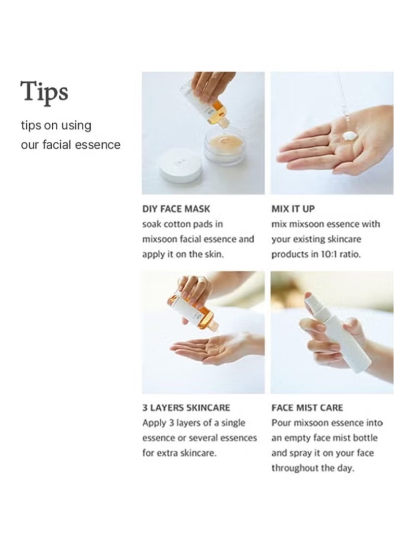 mixsoon Galactomyces Toner 300ml + Mung Bean Seed Essence 100ml - Image 3