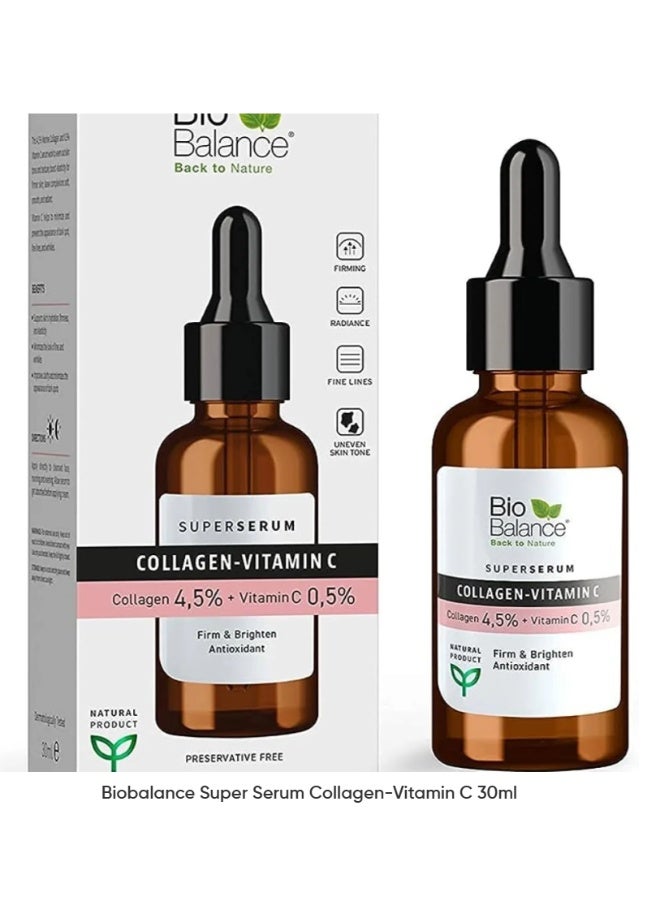 بايو بالانس سيروم بيوبالانس سوبر بالكولاجين وفيتامين سي 30 مل - سيروم لشد البشرة وتفتيحها ومكافحة علامات الشيخوخة - Image 3