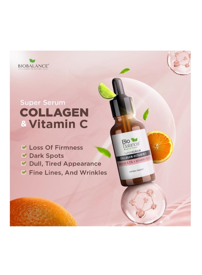 بايو بالانس سيروم بيوبالانس سوبر بالكولاجين وفيتامين سي 30 مل - سيروم لشد البشرة وتفتيحها ومكافحة علامات الشيخوخة - Image 2