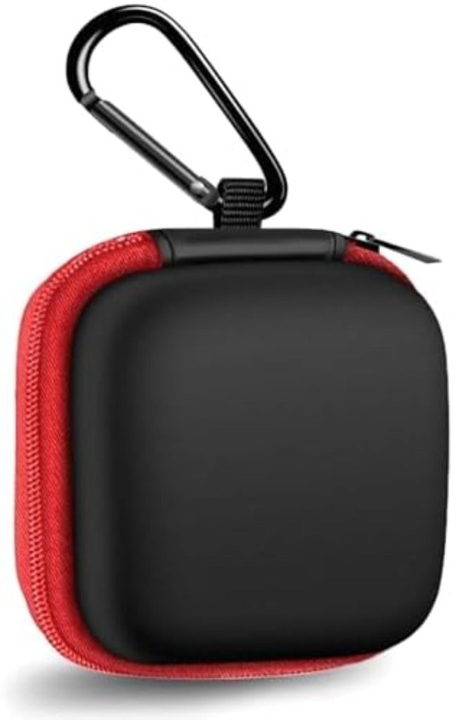 MOLOVA Earbud Case Portable EVA Carrying Case Storage Bag Cell Phone Accessories Organizer with Carabiner for Wired/Wireless Headphones, SD Memory Card, Camera Chips(Square, 5 Pack) - Image 1