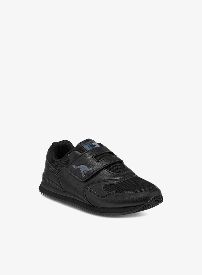 kangaROOS Boys' Logo Print Sports Shoes with Hook and Loop Closure - Image 2
