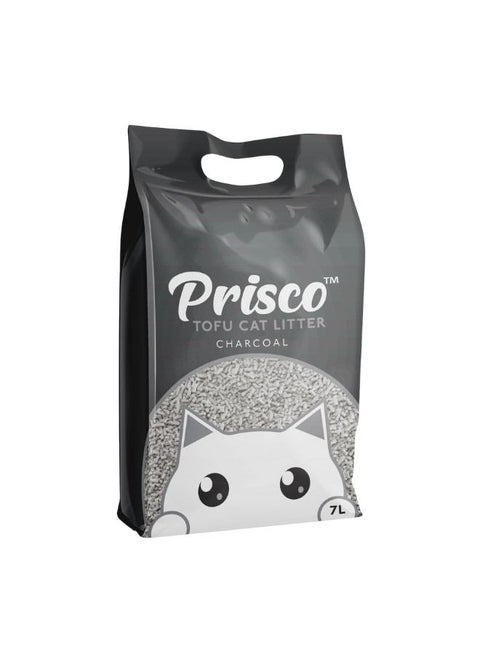 Prisco 7L Tofu Cat Litter (Charcoal)
