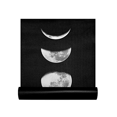 Retrospec Pismo Yoga Mat w/Nylon Strap for Men & Women - Non Slip Excercise Mat for Yoga, Pilates, Stretching, Floor & Fitness Workouts, Moonlight - Image 1