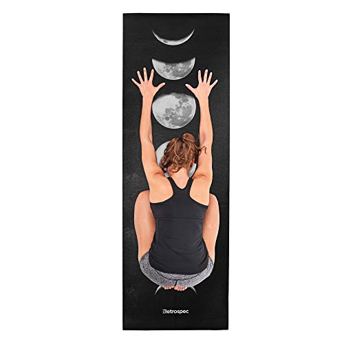 Retrospec Pismo Yoga Mat w/Nylon Strap for Men & Women - Non Slip Excercise Mat for Yoga, Pilates, Stretching, Floor & Fitness Workouts, Moonlight - Image 5