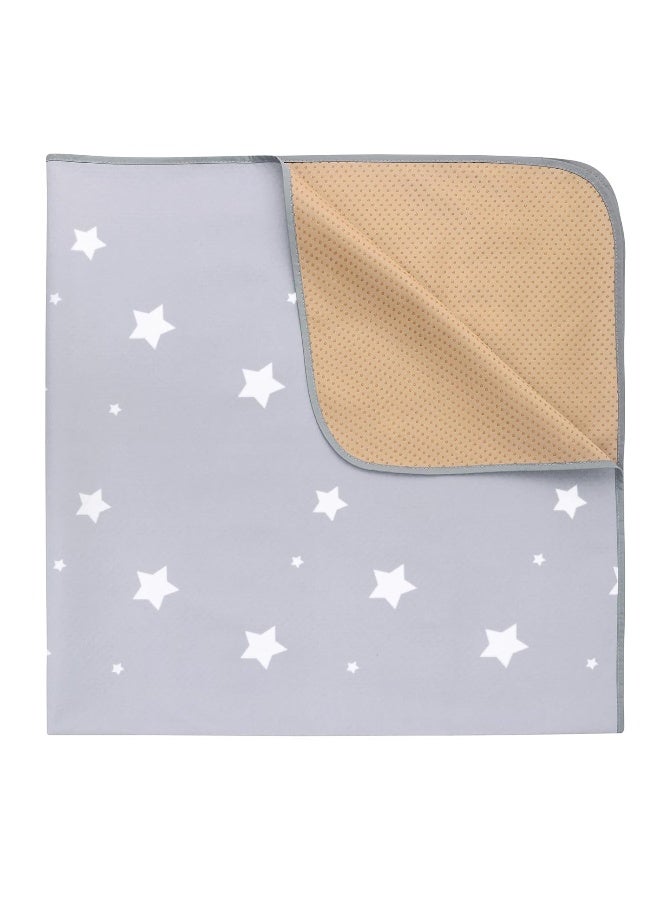 Womumon Splat Mat for Under High Chair/Arts/Crafts, WOMUMON Washable Baby Spill Mat Waterproof Anti-Slip Floor Splash Mat, Portable Play Mat and Table Cloth (Star, 51") - Image 3