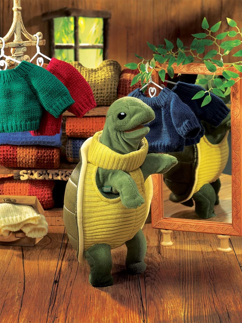 Folkmanis Turtleneck Turtle Hand Puppet - Image 4