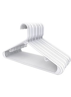 Arabest 40 Plastic Hangers, Durable Hangers with Non-slip Pads, Space-Saving Easy Track Organizer Hangers  - Image 1