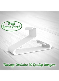 Arabest 40 Plastic Hangers, Durable Hangers with Non-slip Pads, Space-Saving Easy Track Organizer Hangers  - Image 4