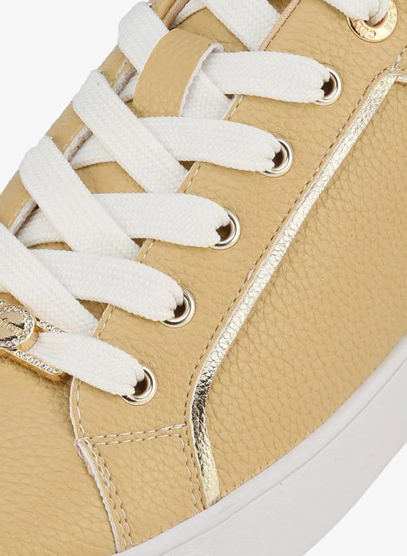 Celeste BEIGE Women Lace-Up Ankle Sneakers for Women | Best Price UAE