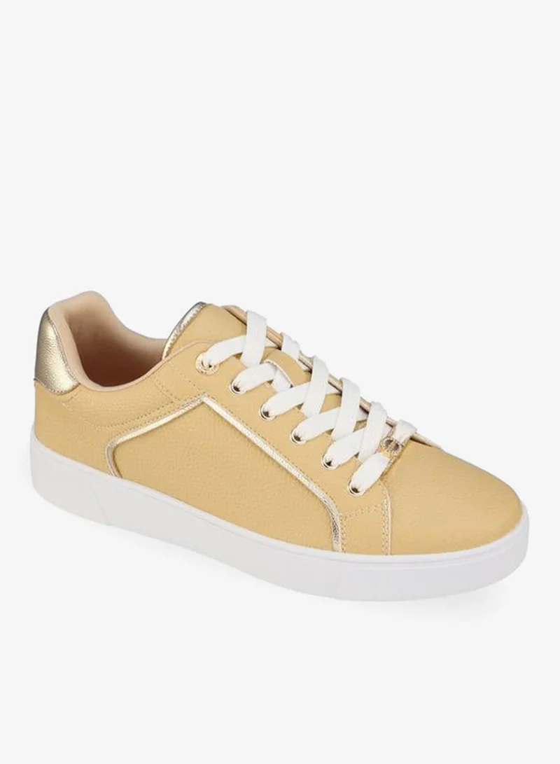 Celeste BEIGE Women Lace-Up Ankle Sneakers for Women | Best Price UAE