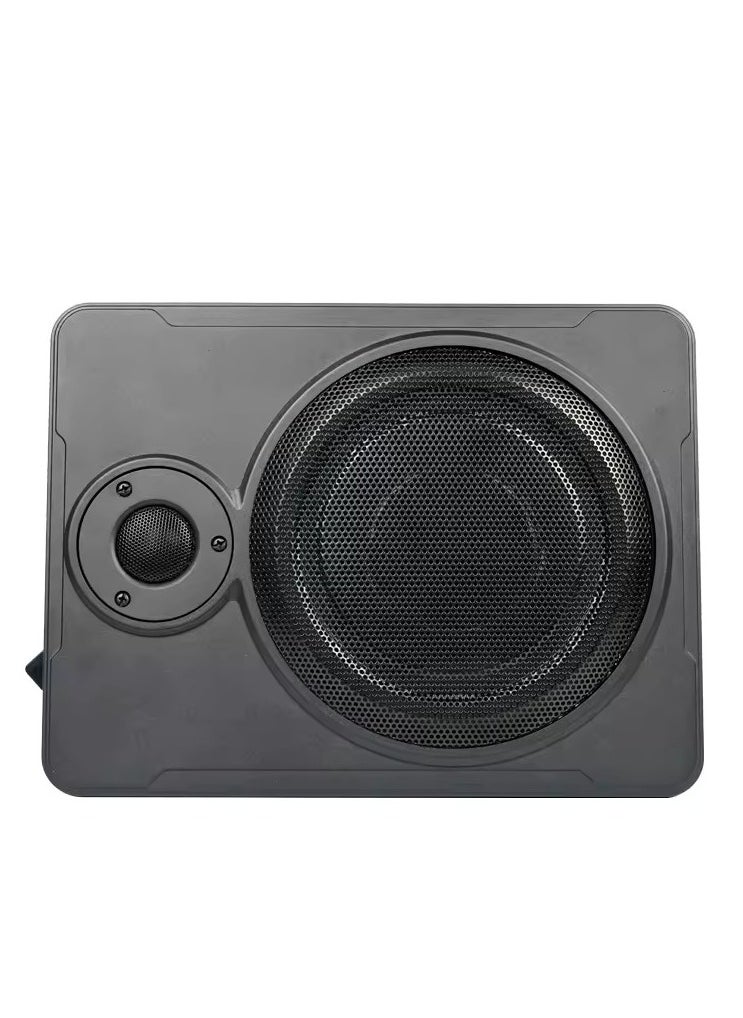 SHEZA STAR - 10 Inch Low Profile Amplified Subwoofer System 800 Watt Compact Enclosed Active Under Seat Car Audio Subwoofer with Built in Amp Powered Car Subwoofer with Low & High Level Inputs Black - Image 1