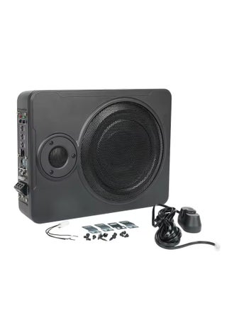 10 Inch Low Profile Amplified Subwoofer System 800 Watt Compact Enclosed Active Under Seat Car Audio Subwoofer with Built in Amp Powered Car Subwoofer with Low & High Level Inputs Black - pzsku/ZCD8137B50E20662F007FZ/45/1746233127/02fd071a-b8cf-4c64-a894-48320a5bdcaf