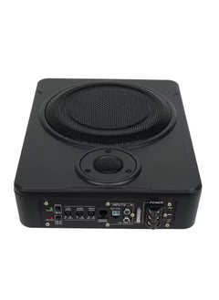 SHEZA STAR 10 Inch Low Profile Amplified Subwoofer System 800 Watt Compact Enclosed Active Under Seat Car Audio Subwoofer with Built in Amp Powered Car Subwoofer with Low & High Level Inputs Black  - Image 2