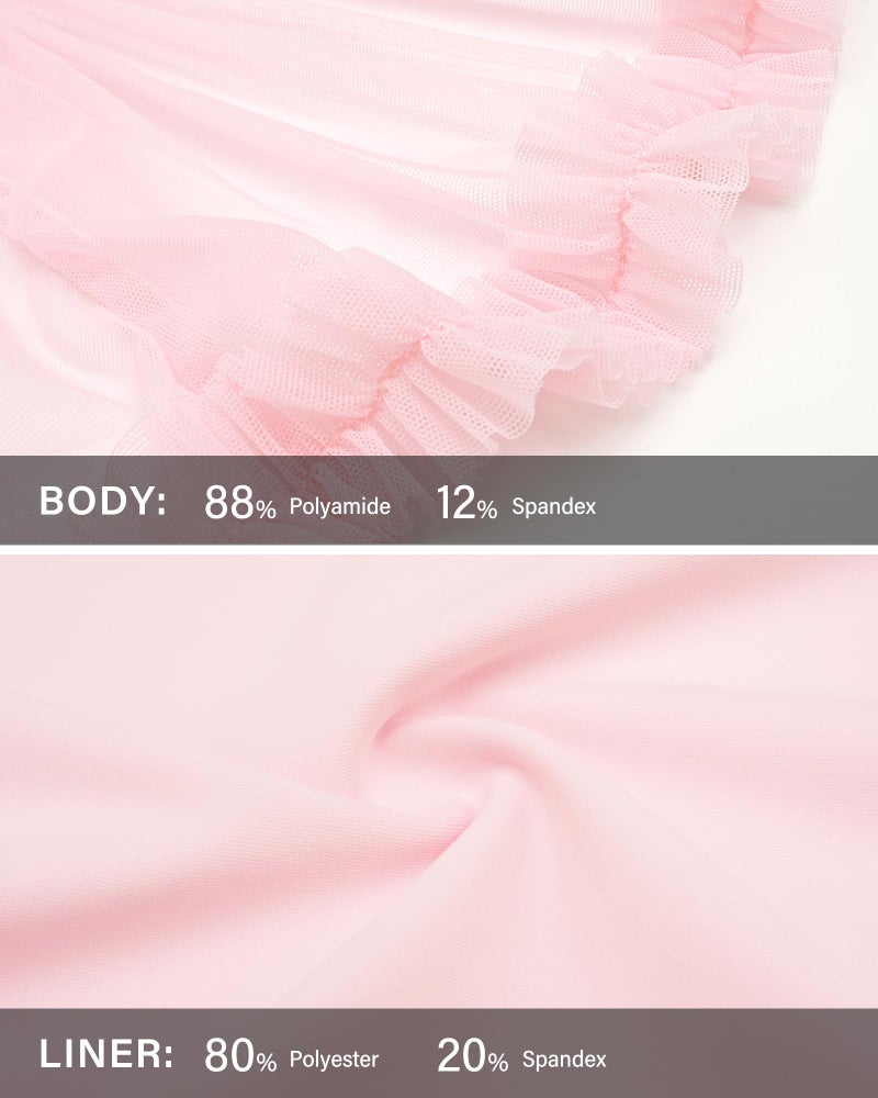Stelle Women's High Waist Athletic Skorts with Shorts Pockets Ruffle Hem Flowy Skirts Mini Tiered Short Skirt Casual Summer (Ballet Pinkï¼ŒM) - Image 5