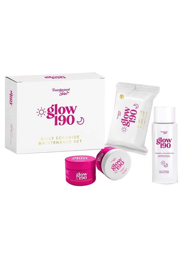 Transformed Skin - Glow 190 Daily Ceramide Maintenance Set - Image 1