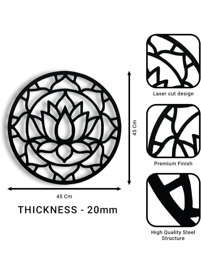 RIGID Lotus Metal Wall Art - Image 2