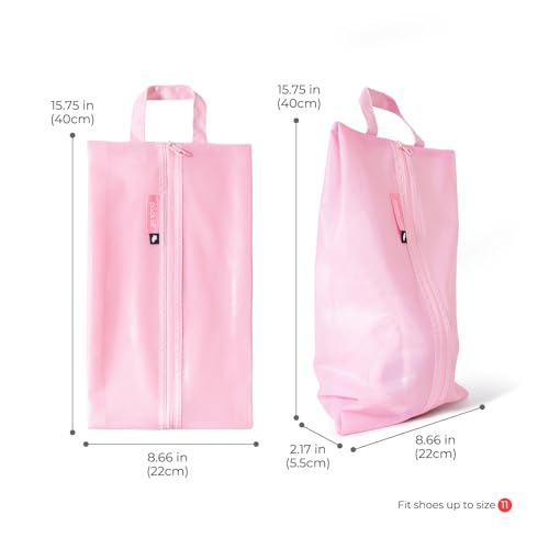 pack all Shoe Bag for Travel, Water-Resistant Shoe Pouch for Gym, Odor-Resistant Soccer Cleats Bag for Sport (Pink, 1-Pack) - Image 5