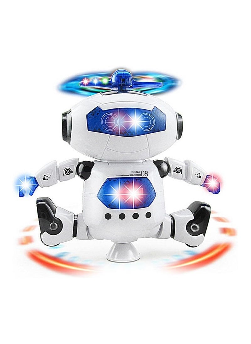 Generic Dancing Robot with 360° Rotation, Music, & 3D Flashing Lights – Electro Dancing Toy for Kids  - Image 1
