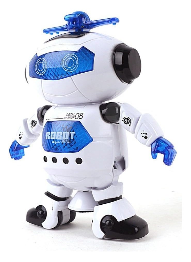 Generic Dancing Robot with 360° Rotation, Music, & 3D Flashing Lights – Electro Dancing Toy for Kids  - Image 2