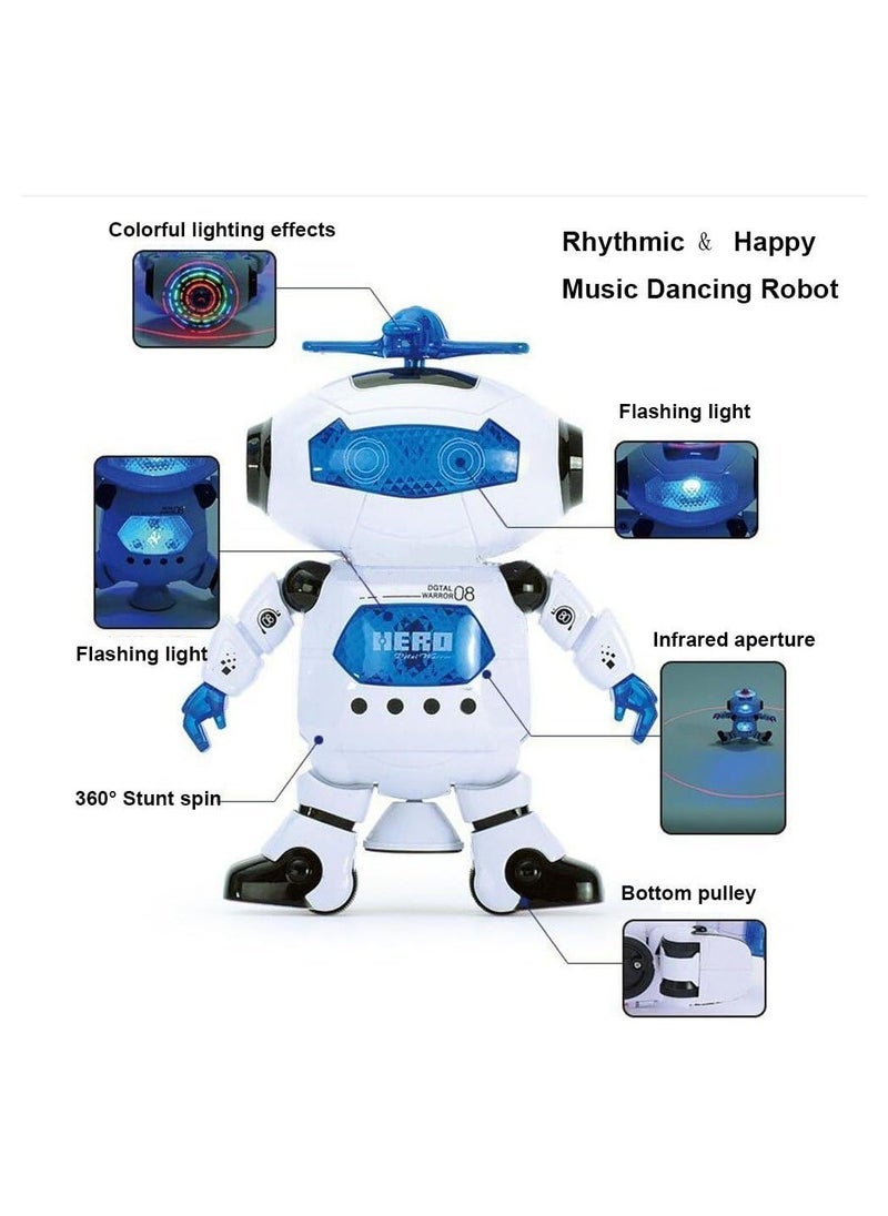 Generic Dancing Robot with 360° Rotation, Music, & 3D Flashing Lights – Electro Dancing Toy for Kids  - Image 3