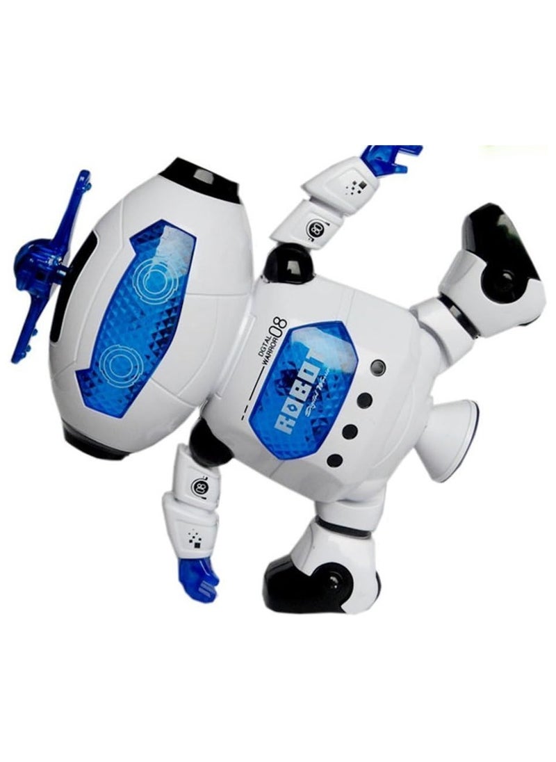 Generic Dancing Robot with 360° Rotation, Music, & 3D Flashing Lights – Electro Dancing Toy for Kids  - Image 4