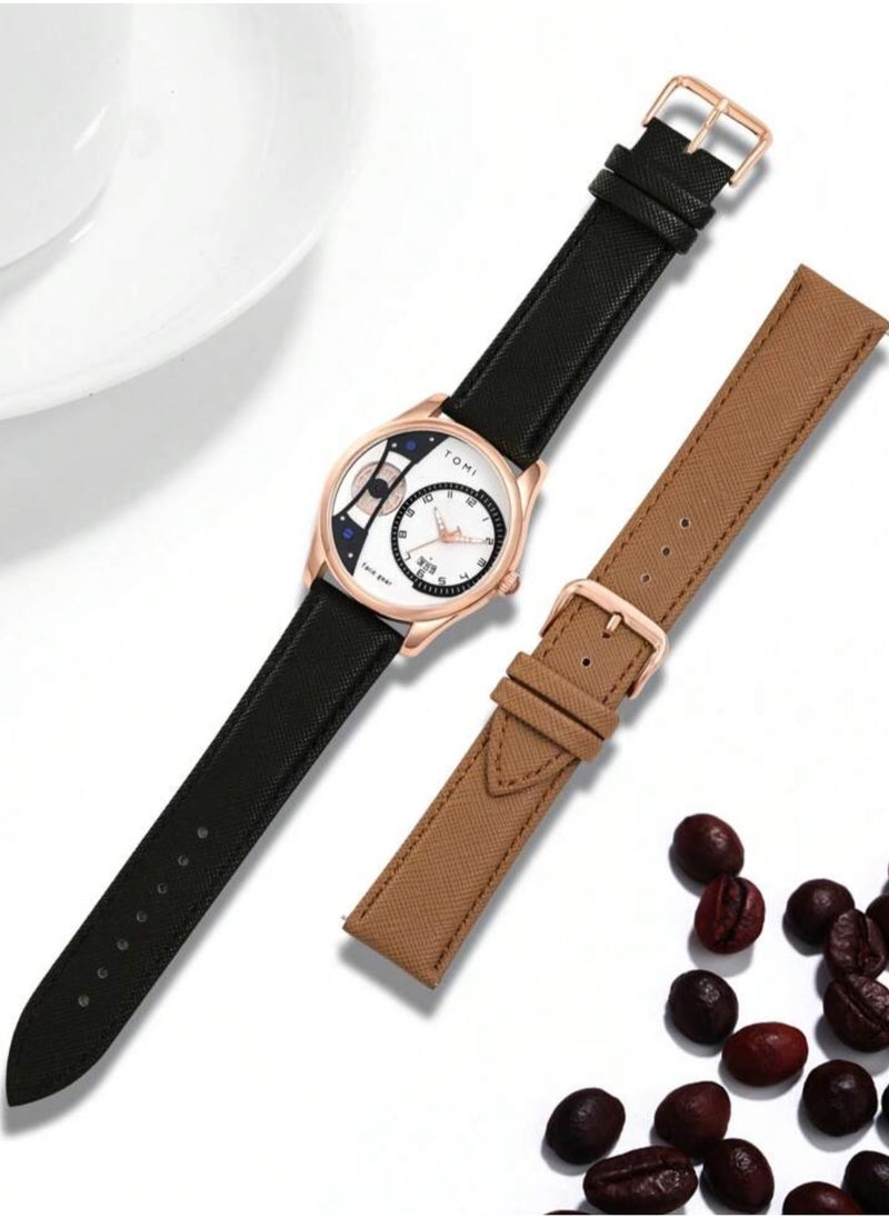 TOMI - Men's Wrist Watch With Replacement Strap - Image 1